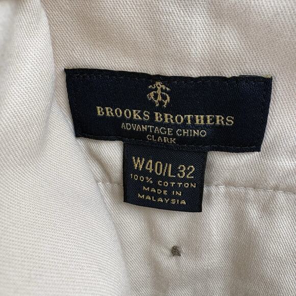 NWT Brooks Brothers Clark Light Weight Advantage Chino Wrinkle Free Pant 40 x 32 - Picture 7 of 16